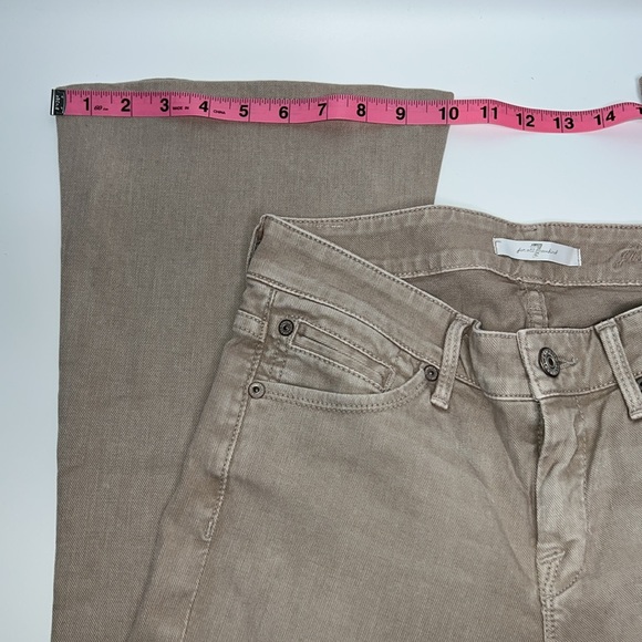 👖NWT SEVEN FOR ALL MANKIND JISELLE BOOTCUT JEANS IN BEIGE SIZE 26 - Picture 17 of 17